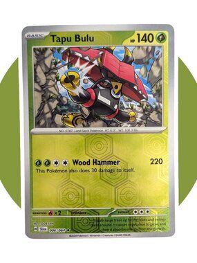 Shrouded Fable Pokemon Card (CX02): Tapu Bulu 006/064, Reverse Holo